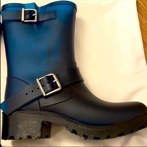 OUTSIDER BY SIXTY SEVEN INDIGO RUBBER RAIN…